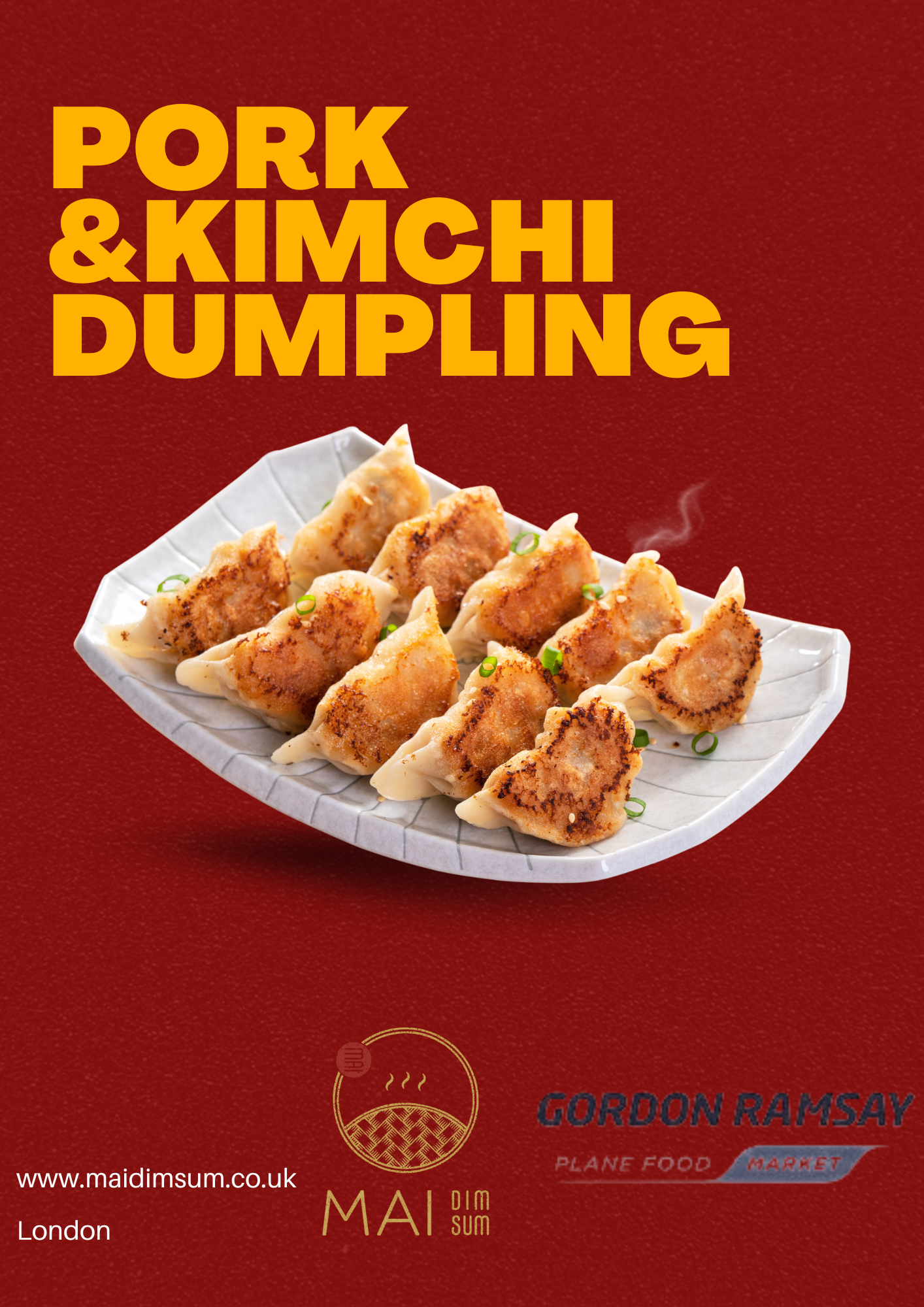 Pan Fried Pork and Kimchi dumplings-10pieces